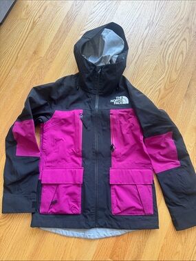 The North Face Black and Magenta Ski Jacket